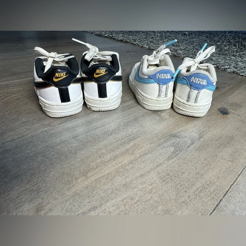 Nike Air Force 1 Toddler Size 6 Bundle White Sneakers